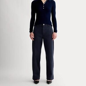 NWOT. Women’s Everlane Navy Blue chino Pants